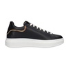 Blue Leather Sneakers with Geo Classic Details