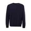 Black Logo Print Wool Sweater