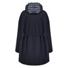 Hooded Down Jacket with Two-Way Zipper