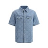 Geometric Pattern Denim Shirt