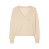 Vintage V-Neck Long Sleeve Wool Blend Jersey