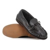 Dark Brown Leather Moccasin Sandals