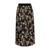 Black Pleated High-Waisted Skirt