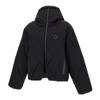 Black Down Jacket with Diamond Stitching