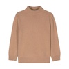Cashmere Blend Ribbed Knit Sweater