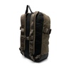Khaki Backpack with Side Buckle Fastening