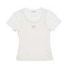 Double-layered Cotton T-shirt with Print