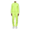 Fluo Yellow Track Pants with Stripes