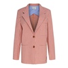 Checkered Brick Red Blazer