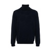 Midnight Blue Knitted Roll Neck Sweater
