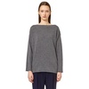 Gray Cashmere Boatneck Sweater