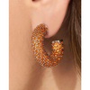Orange Crystal Sun Earrings Mini