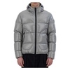 Light Grey Lacquered Puffer Coat