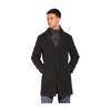 Wool-Effect Coat with Galles Pattern