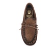 Brown Suede Loafer with Decorative Bow