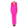 Fuchsia Thigh-Slit Dress
