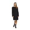 Short Dress with Boat Neck and Back Cutout