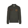 Long Sleeve Polo with Italian Air Force Patches