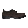 Suede derby lace-up shoes