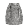 Brocade Midi Skirt with Pockets