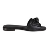 Black Square Flat Sandals