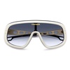 FLAGLAB 17 Sunglasses - White Gold/Blue