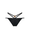 Black Sea Bikini Briefs with Medusa Plaque