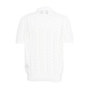 White Open Knit Cardigan