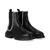 Black Elastic Insert Boot with Raised Logo