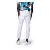 White Zip/Button Fastening Plain Jeans