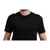 Baroque Velvet Print Crewneck T-Shirt