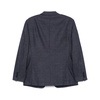 Navy Blue Buttoned Jacket with Pockets
