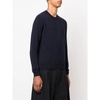 Blue Cashmere Crew-Neck Sweater