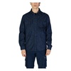 Blue Plain Cotton Long Sleeve Shirt