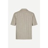 Short-sleeved Button-Up Linen Shirt