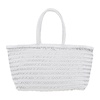 White Leather Shopper Bag