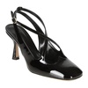 Black Patent Leather Sling Back