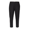 Black Canvas Pants Straight Leg