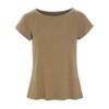 Rib Knit T-shirt Nutmeg Beige