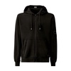 Hooded Zip Fleece Jacket Black