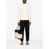Merino Boiled Wool Crew-Neck Sweater