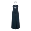Gray Cut-Out Maxi Dress