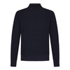 Blue Wool Long-Sleeved Polo Shirt