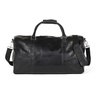 Black Leather Weekend Bag