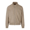 Friz Suede Leather Bomber Jacket