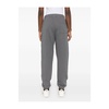 Gray Cotton Sweatpants With Logo Embroidery