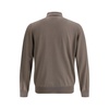 Ribbed Collar Wool Polo Shirt