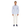 Clear Blue Striped Tailored Cotton Shirt