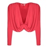 Red Wrap Blouse