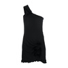 Floral Appliqué Asymmetric Minidress